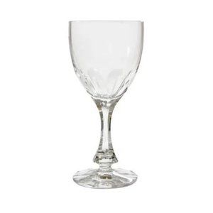 PAIR of Baccarat Monaco White wine Goblet Glass 5 3/4 Crystal Luxury Drinkware